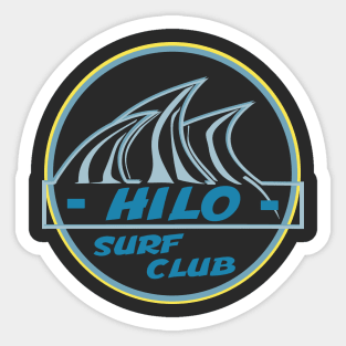 Hilo Surf Club Logo. Sticker